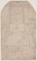 KT 2009 026
<br/>
Sterfscene
<br/>
<em>Crabeth, Dirck Pietersz (1510/20-1574) - studio van</em>